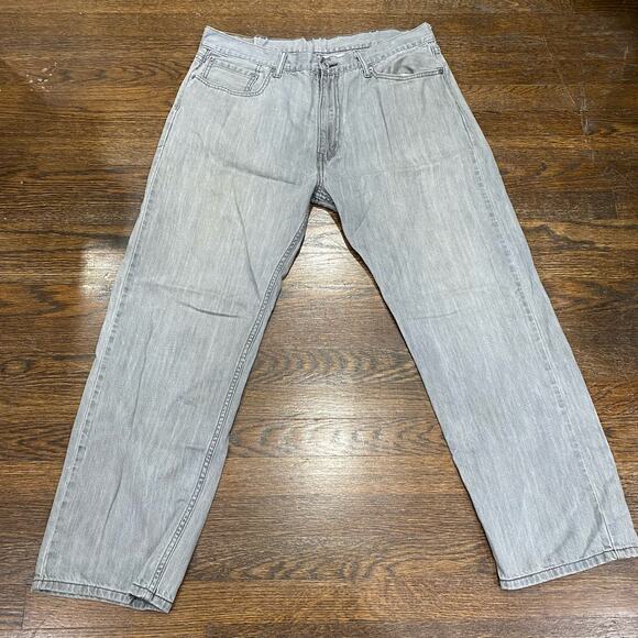 Levi’s 505 Light Grey Denim Jeans Size 38 x 30 Straight Leg - Picture 10 of 10